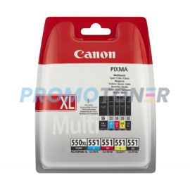CANON PGI-550XL CLI-551 6509B013 CMYK TUSZ - 998 COLOR PAGES DO PIXMA IP7250
