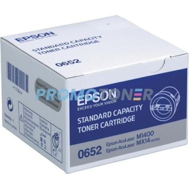 EPSON 0652 C13S050652 BLACK TONER - 1000 PAGES FOR ACULASER M1400