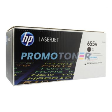 HP 655A CF450A BLACK TONER - 12500 PAGES FOR COLOR LASERJET ENTERPRISE FLOW MFP M681Z