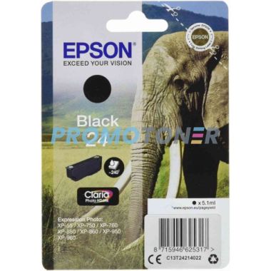 EPSON 24 C13T24214022 BLACK INK - 240 PAGES FOR EXPRESSION PHOTO XP-55