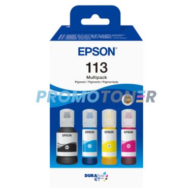 EPSON 113 C13T06B640 CMYK INK - 6000 B/W PAGES FOR ECOTANK ET-16605