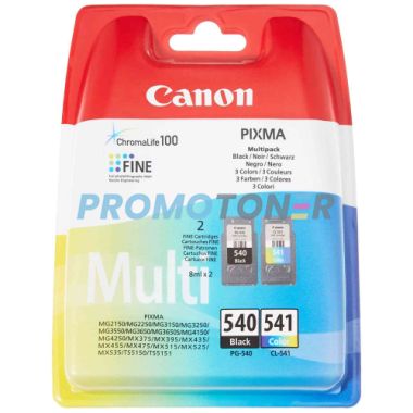 CANON CL-541 PG-540 5225B006 BLACK / COLOR INK - 180 COLOR PAGES FOR PIXMA MG2150