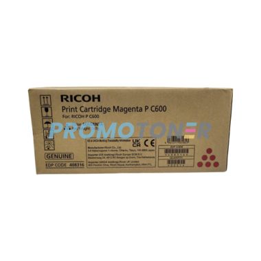 RICOH 408316 MAGENTA TONER - 12000 PAGES FOR P C600
