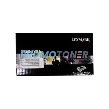 LEXMARK C736H1YG YELLOW TONER - 10000 PAGES FOR C-736DN