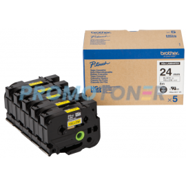BROTHER HGE-651V5 NOIR SUR JAUNE BANDE P-TOUCH POUR PT-E300