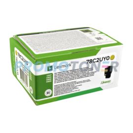 LEXMARK 78C2UY0 JAUNE TONER - 7000 PAGES POUR CS521DN