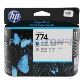 HP 774 P2W00A PHOTO NOIR ET GRIS CLAIR ENCRE POUR DESIGNJET Z6610 60IN