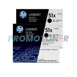 HP 51X Dualpack Toner Black 2 Pack
