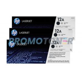 HP 12A Toner Black 3 Pack
