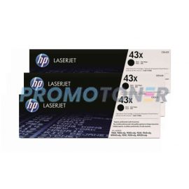 HP 43X Toner Black 3 Pack