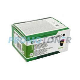 LEXMARK 78C20K0 NOIR TONER - 2000 PAGES POUR CS421DN