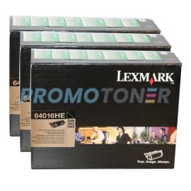 Lexmark T644 Toner Black 21K 3 Pack