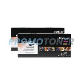 Lexmark E460 Toner Black 15K 2 Pack