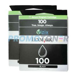 Lexmark 100 Ink Cartridge Black Pack Of 2