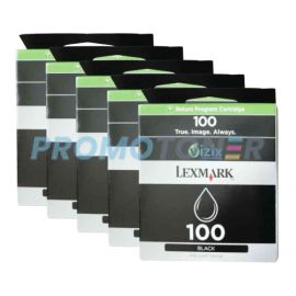 Lexmark 100 Ink Cartridge Black Pack Of 5