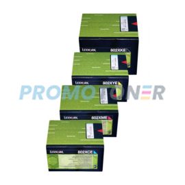 Lexmark 802XE Corp Toner CMYK Pack of 4