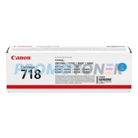 CANON 718 2661B011 CYAN TONER - 2900 PAGES POUR I-SENSYS LBP7660CDN
