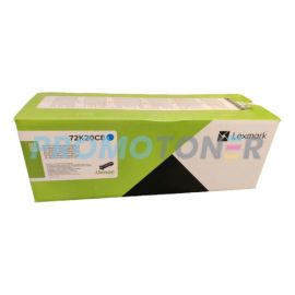 LEXMARK 72K20CE CYAN TONER - 8000 PAGES POUR CS820DE