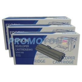 Epson EPL-6200 Developer Cartridge Black High Yield Pack Of 3
