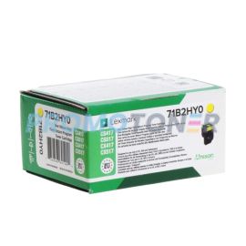 LEXMARK 71B2HY0 JAUNE TONER - 3500 PAGES POUR CS417DN