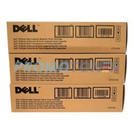 Dell 5130 Toner CMY High Yield Pack of 3