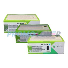  Lexmark CX725 Corporate Toner CMY Pack of 3
