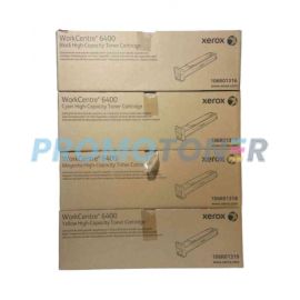 Xerox WorkCentre 6400 Toner CMYK High Yield Pack of 4