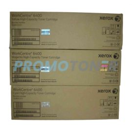 Xerox WorkCentre 6400 Toner CMY High Yield Pack of 3