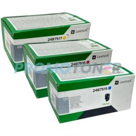 Lexmark XC4342 XC4352 Toner CMY Pack of 3