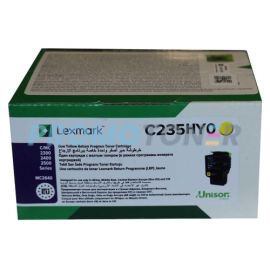 LEXMARK C235HY0 JAUNE TONER - 2300 PAGES POUR C2425DW