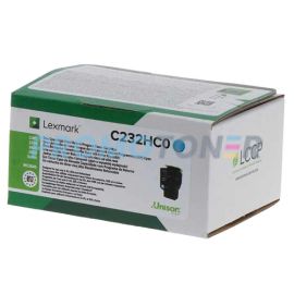 LEXMARK C232HC0 CYAN TONER - 2300 PAGES POUR C2425DW