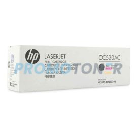 HP CC530AC NOIR TONER - 3500 PAGES POUR COLOR LASERJET CM2320FXI