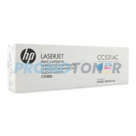 HP CC531AC CYAN TONER - 2800 PAGES POUR COLOR LASERJET CM2320FXI