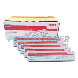 Oki Type 9 Toner and Type 10 Drum Black Pack of 6