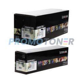Lexmark C925de Toner and Drum Black Pack of 2