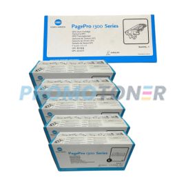 Konica Minolta PagePro 1380mf Toner and Drum Black Pack of 6