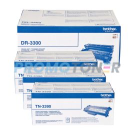 Brother TN-3390 Toner and DR-3300 Drum Pack of 4