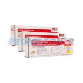 Oki C5850 C5950 Toner CMY Pack of 3