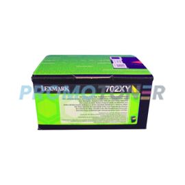 LEXMARK 702XY 70C2XY0 JAUNE TONER - 4000 PAGES POUR CS510DE