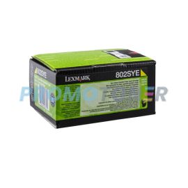 LEXMARK 802SYE 80C2SYE JAUNE TONER - 2000 PAGES POUR CX-310DN MFP