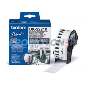 BROTHER DK-22210 NOIR SUR BLANC BANDE P-TOUCH POUR QL-500
