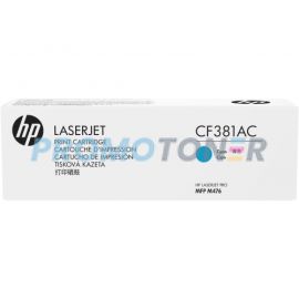 HP CF381AC CYAN TONER - 2700 PAGES POUR COLOR LASERJET PRO MFP M476DN