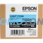 EPSON T5805 T580 T580500 LIGHT CYAN INK - 245 PAGES FOR STYLUS PRO 3800