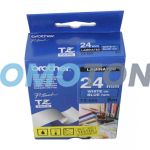 BROTHER TZ-555 WHITE ON BLUE TAPE CASSETTE FOR P-TOUCH CUBE PLUS PT-P710BT