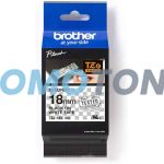 BROTHER TZE-SE4 BLACK ON WHITE TAPE CASSETTE FOR PT-3600