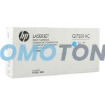 HP Q7581AC CYAN TONER - 6000 PAGES FOR COLOR LASERJET 3800