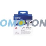 BROTHER DK-44605 BLACK ON YELLOW P-TOUCH TAPE FOR QL-500