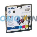 BROTHER LC-970 LC970VALBPDR CMYK INK - 900 COLOR PAGES FOR DCP-135C