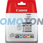 CANON PGI-580 CLI-581 2078C005 CMYK TUSZ - 1705 B/W PAGES DO PIXMA TR7550