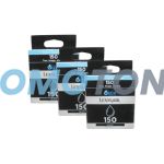 Lexmark No 150 Ink Cartridge Black Pack Of 3